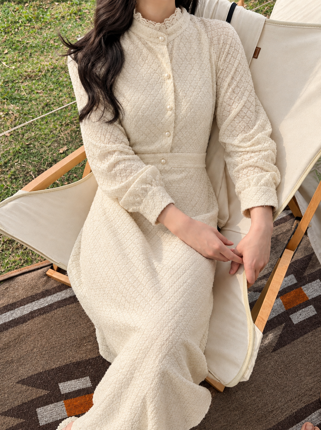 Chiffon Long Sleeve maxi dress for Women
