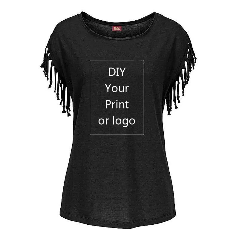 Customized Print T Shirt for Women | Short Sleeve O-neck Cotton Tee