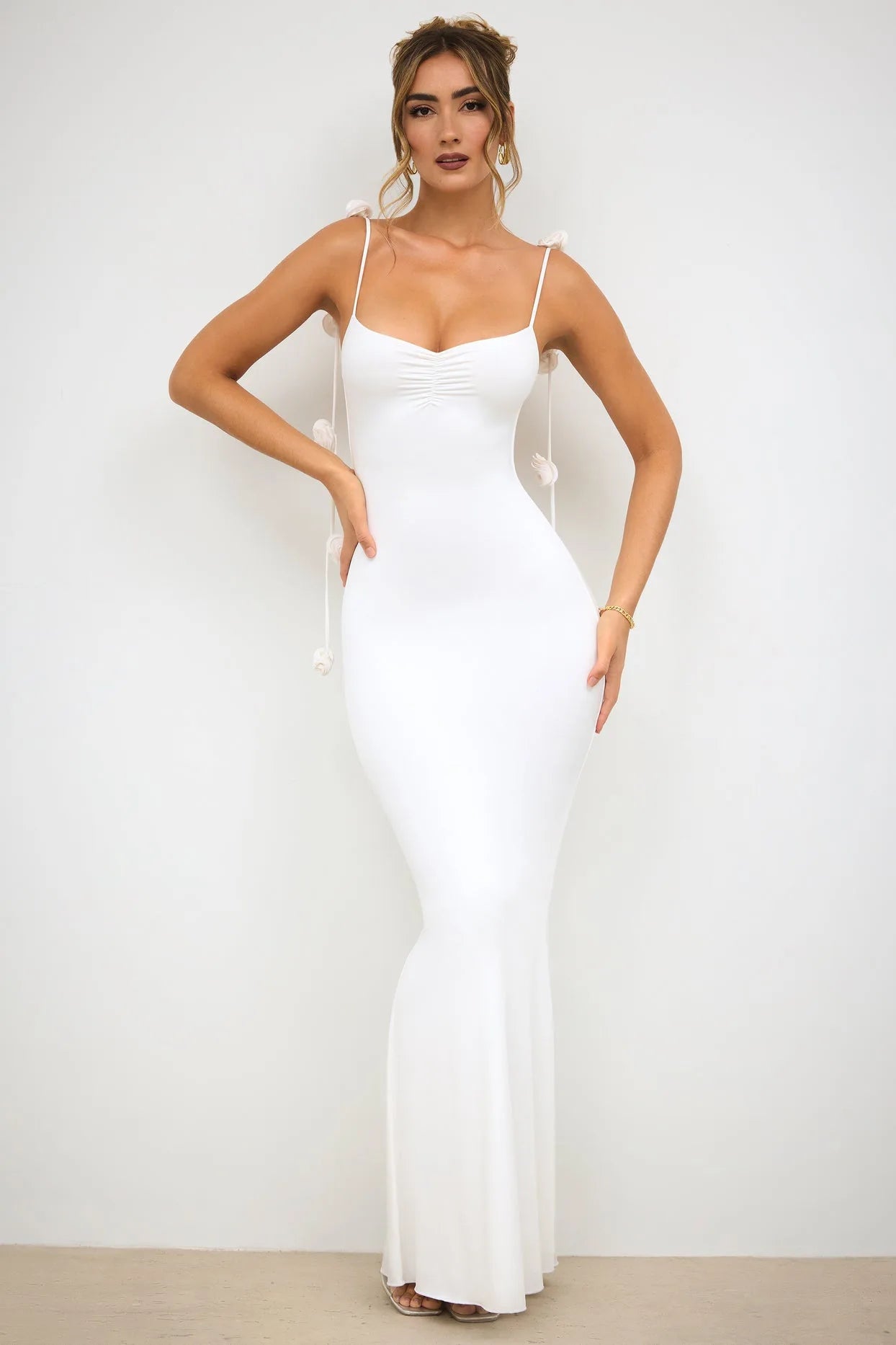 Mia Muse Women's Dresses All Seasons Elegant Solid Color Sleeveless Sweetheart Neck Wrap Maxi Evening Formal Dresses