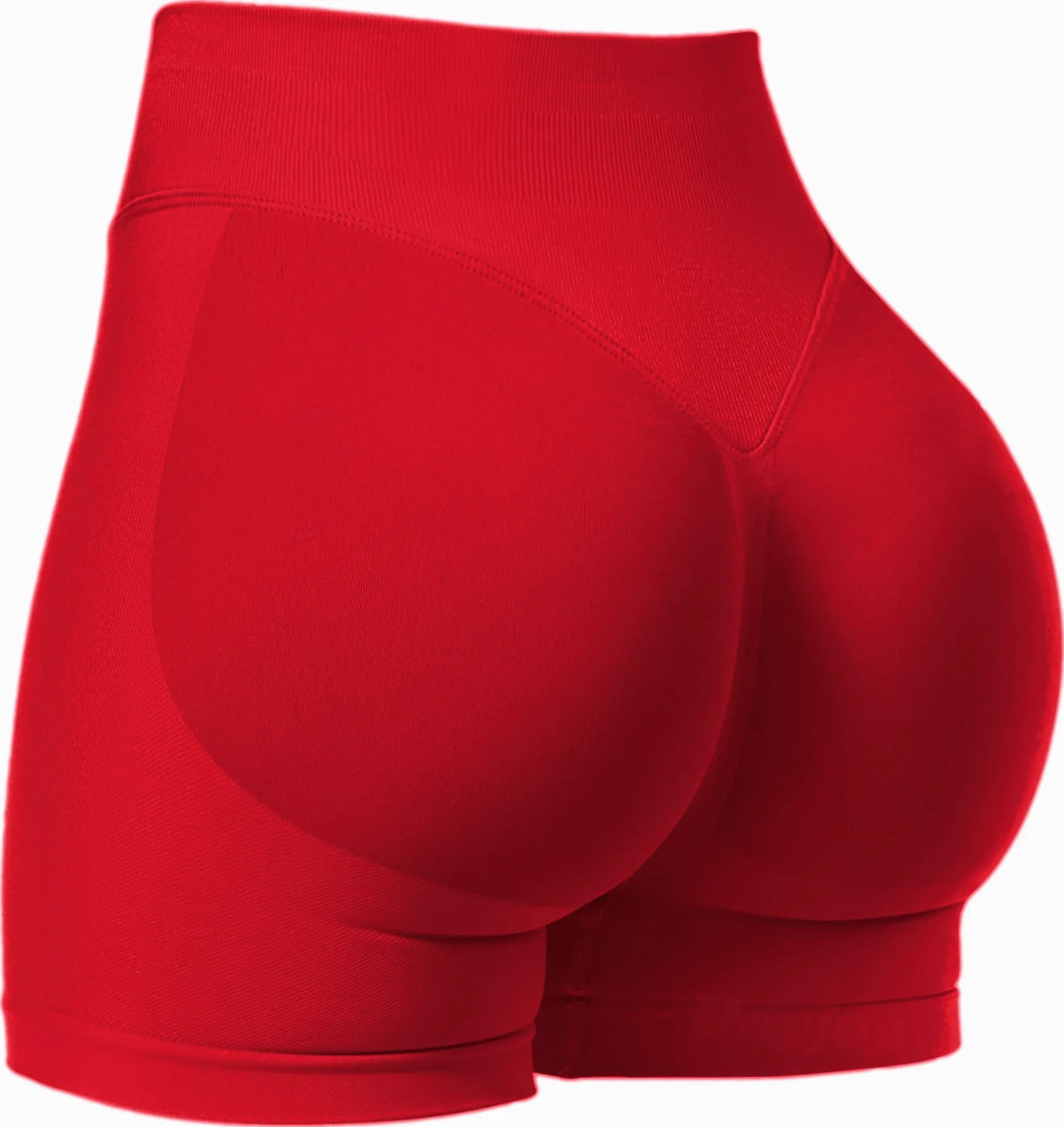 Pilates knit shorts medium intensity training high stretch peach hips no awkward lines casual fitness