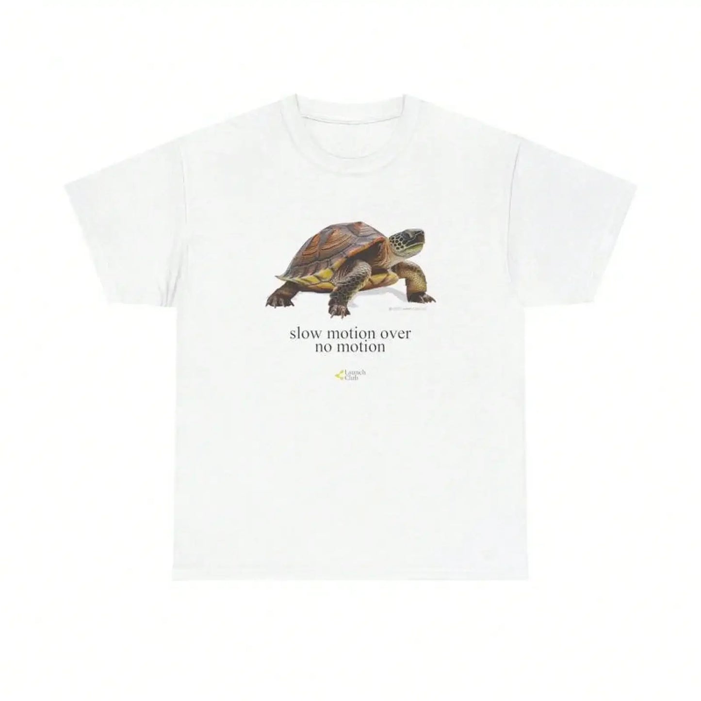 Slow Motion Turtle Printed T-shirt Casual Retro T-Shirt with Vintage Graphic Design for Women Tshirt Summer Casual Top Clothing