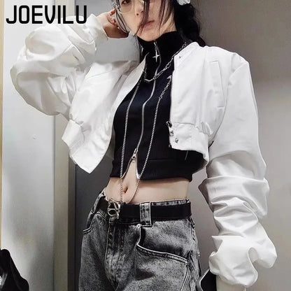 Punk Gothic Jacket Women Harajuku Retro Rock Vest Suit Coat Sexy Halloween Costume Party Clothes Outfit Black Gothic Clothing