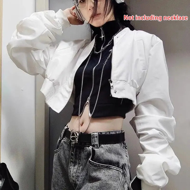 Punk Gothic Jacket Women Harajuku Retro Rock Vest Suit Coat Sexy Halloween Costume Party Clothes Outfit Black Gothic Clothing